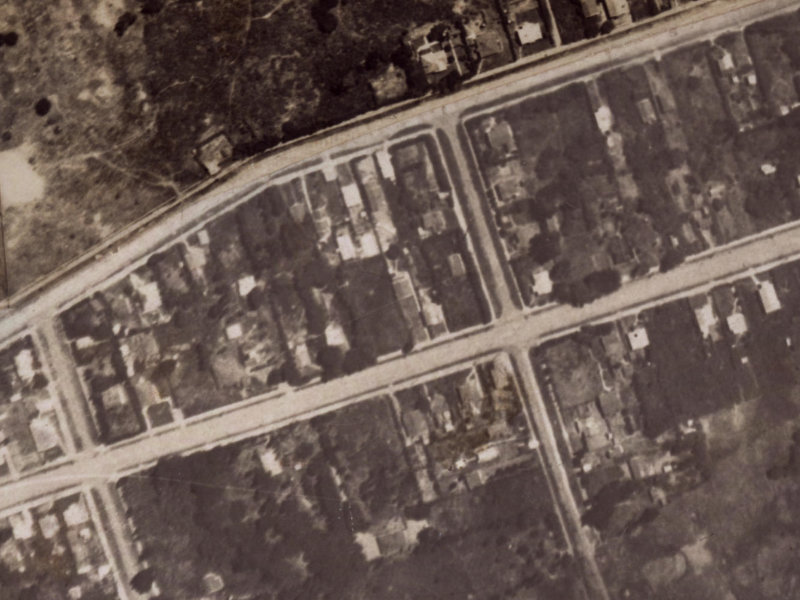 108 Bowhill Road from the air, 1925-1929