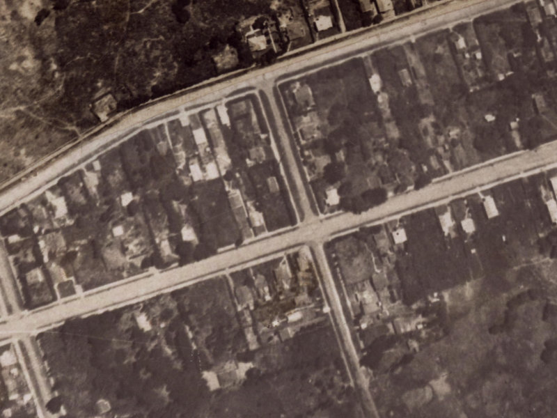 104 Bowhill Road from the air, 1925-1929