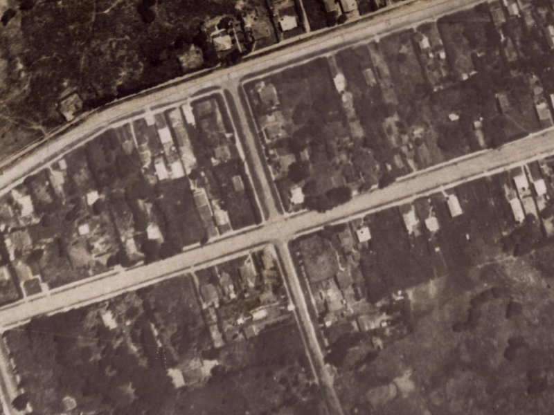 16B Shaw Avenue from the air, 1925-1929