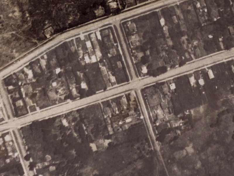 106 Bowhill Road from the air, 1925-1929