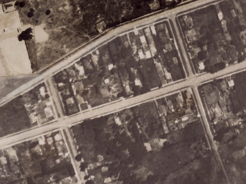 120 Bowhill Road from the air, 1925-1929