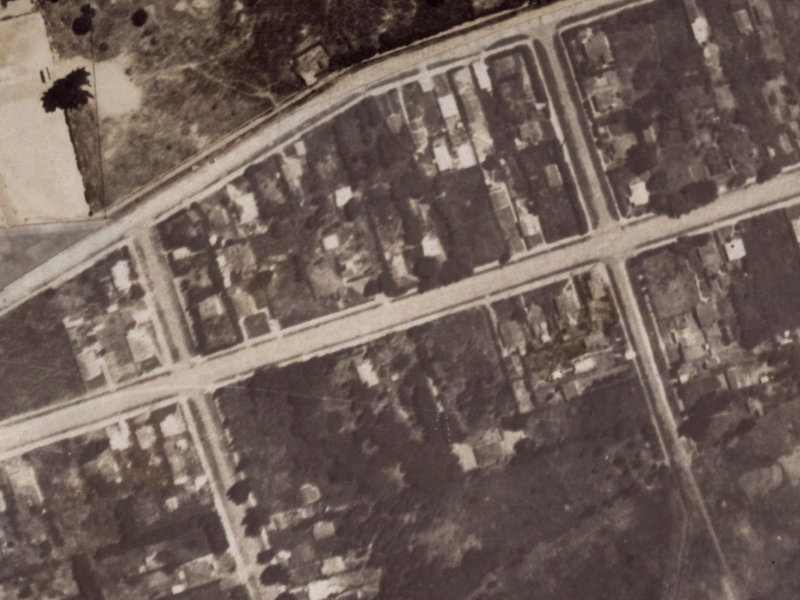 117E Bowhill Road from the air, 1925-1929