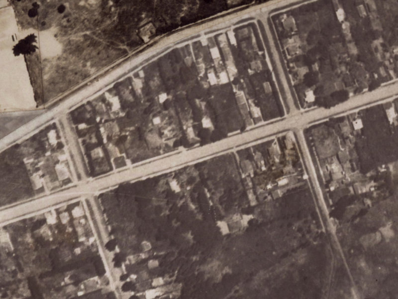 116 Bowhill Road from the air, 1925-1929