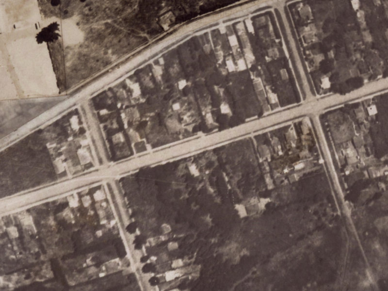 123 Bowhill Road from the air, 1925-1929