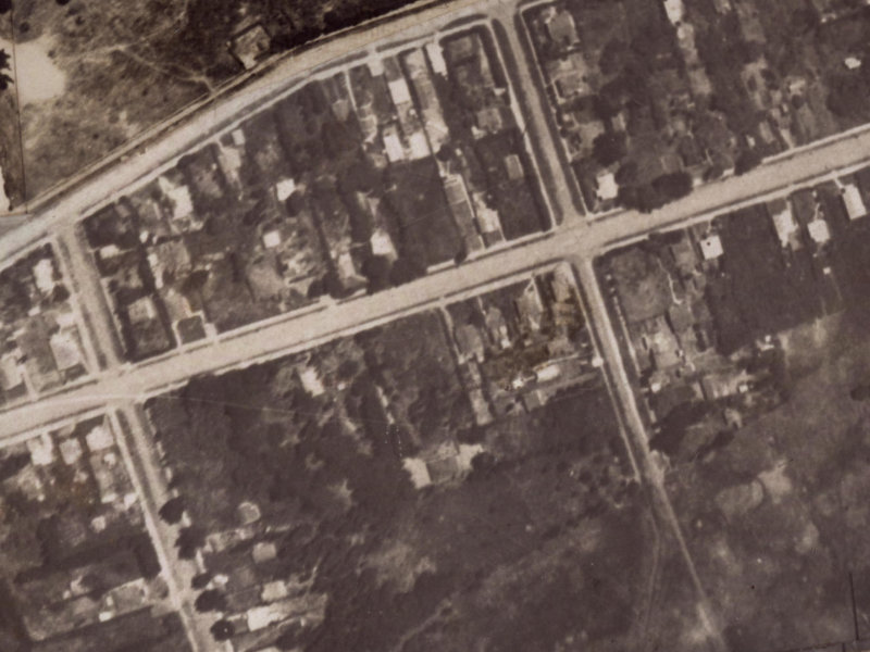 111 Bowhill Road from the air, 1925-1929