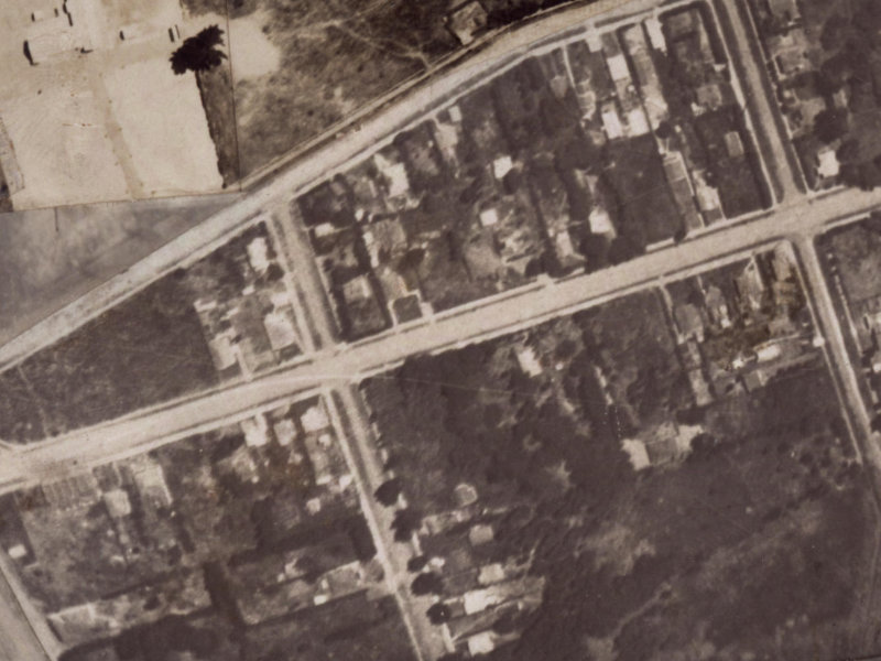 134 Bowhill Road from the air, 1925-1929
