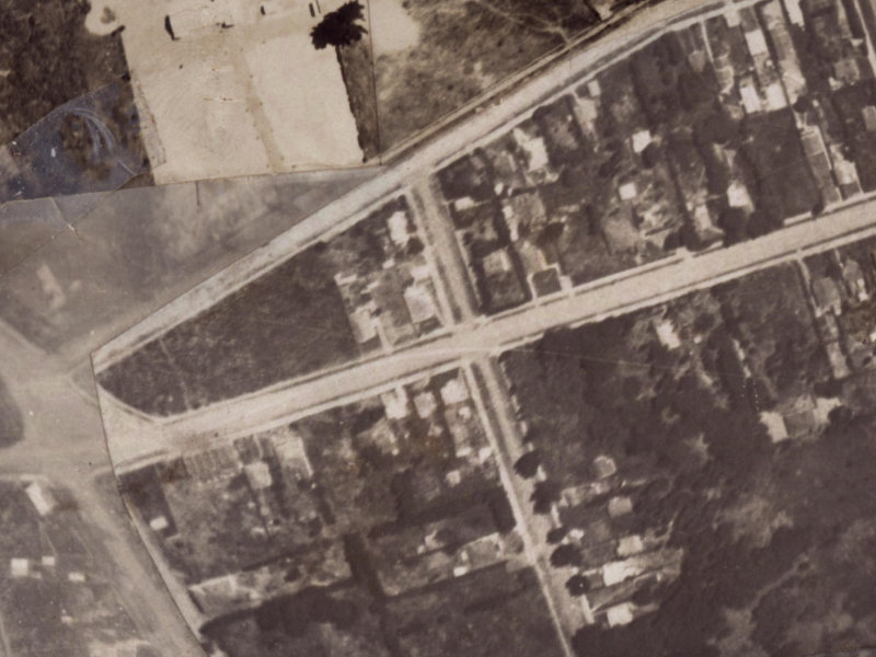 142 Bowhill Road from the air, 1925-1929