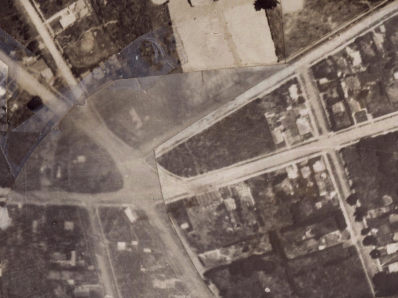 151 Leaver Terrace from the air, 1925-1929