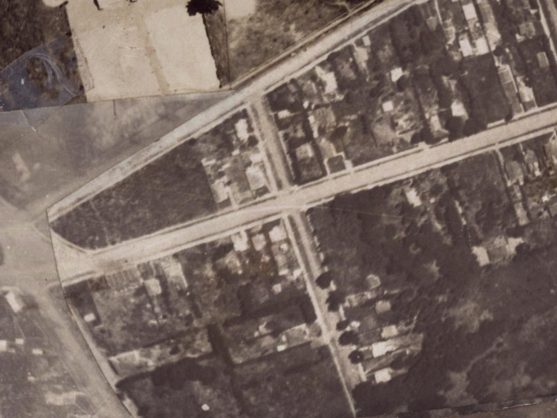 147 Bowhill Road from the air, 1925-1929