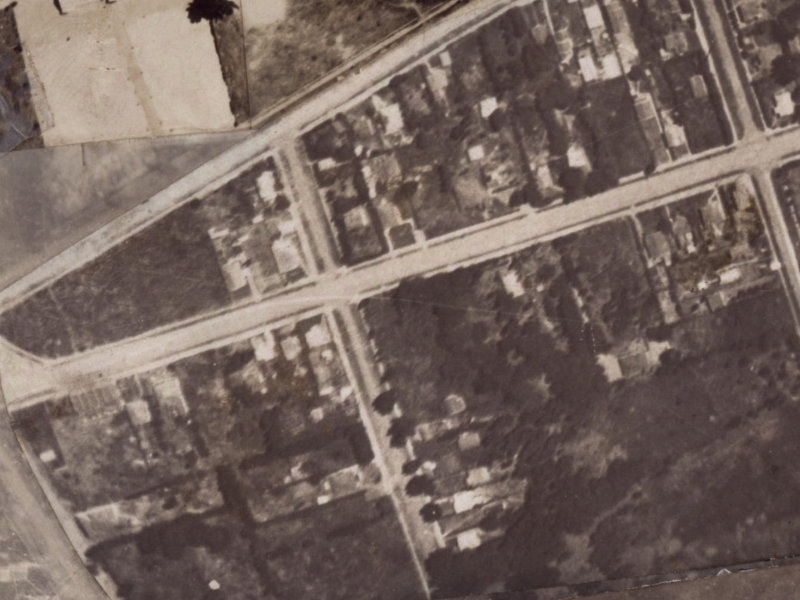 133 Bowhill Road from the air, 1925-1929