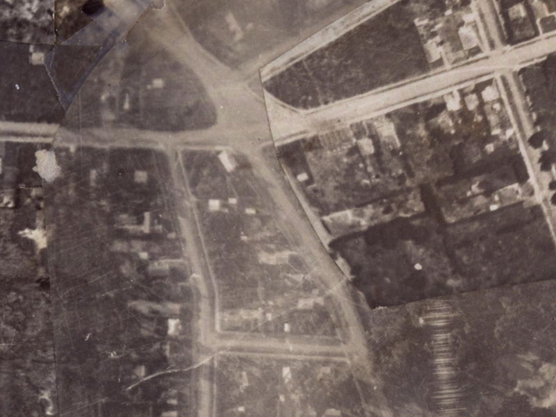 152E Keyes Road from the air, 1925-1929
