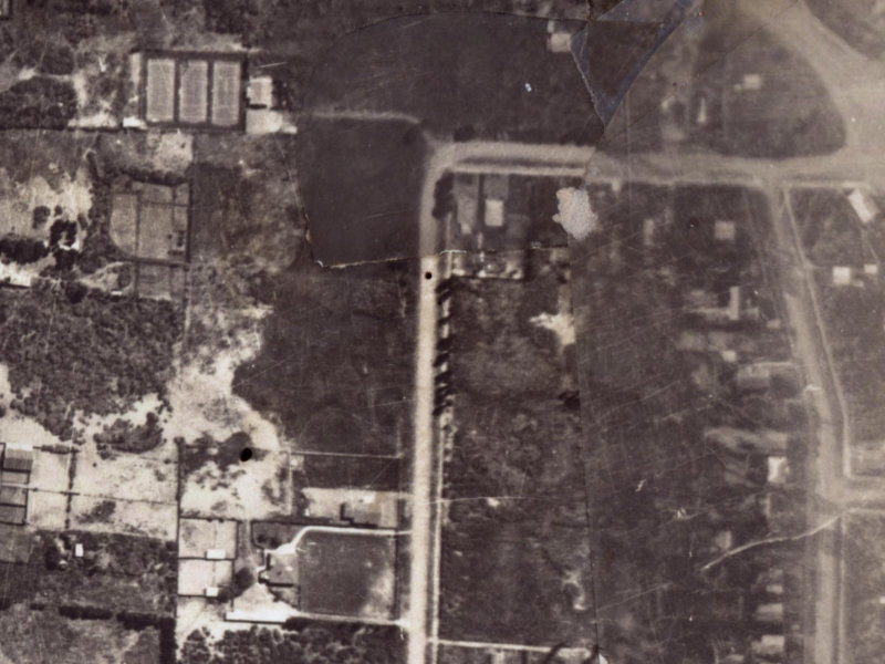 64-66 Palmers Road from the air, 1925-1929