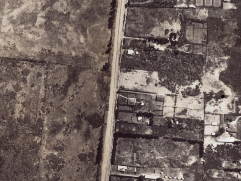 132 Bower Avenue from the air, 1925-1929