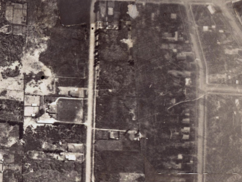 69A Palmers Road from the air, 1925-1929