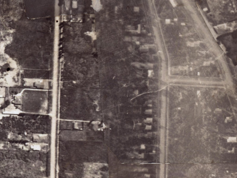 69C Palmers Road from the air, 1925-1929