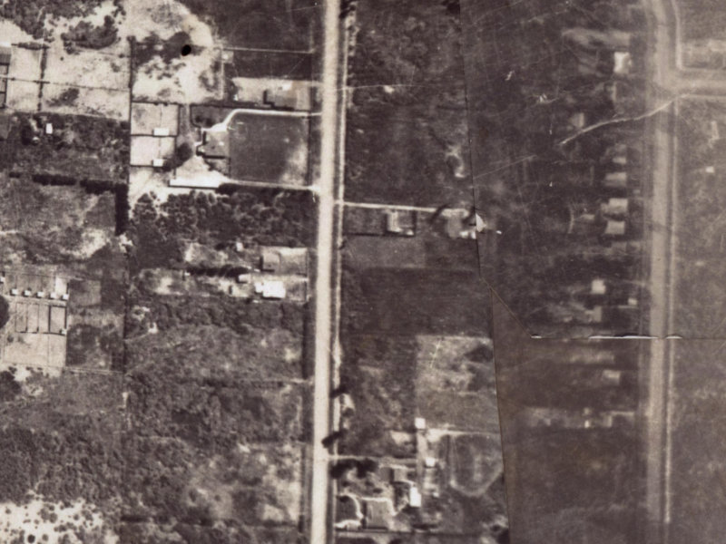 87A Palmers Road from the air, 1925-1929