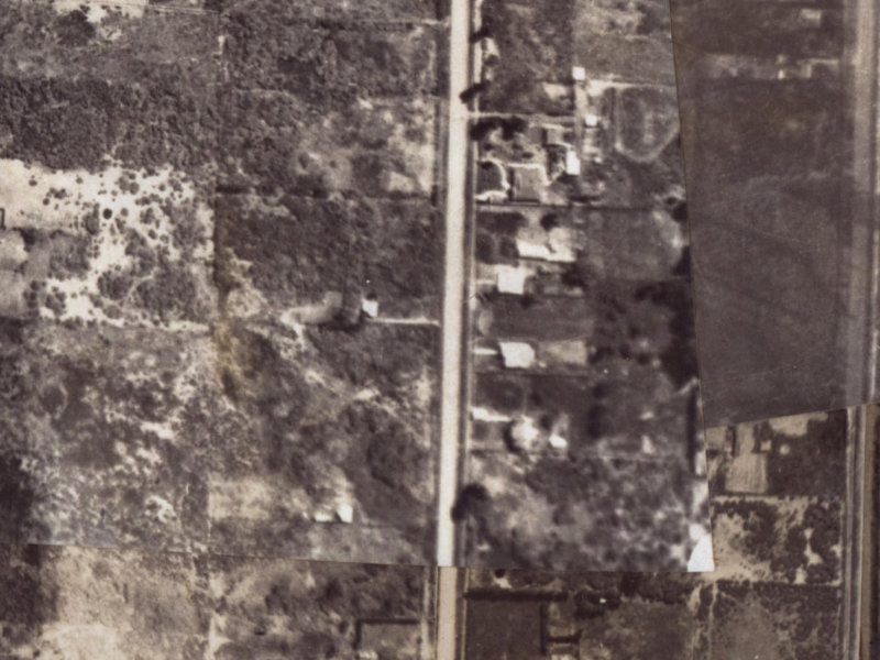 140A Palmers Road from the air, 1925-1929