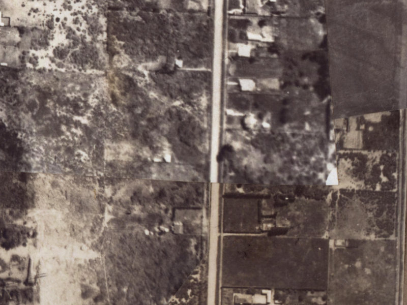 154A Palmers Road from the air, 1925-1929