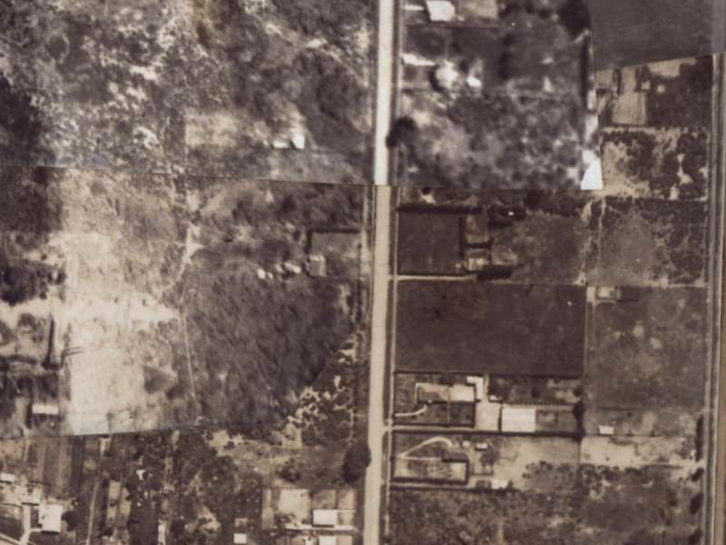 166 Palmers Road from the air, 1925-1929
