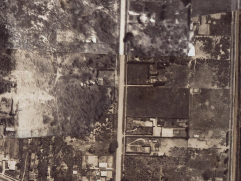 168 Palmers Road from the air, 1925-1929