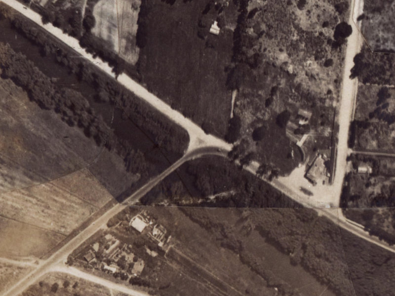 336 Wainoni Road from the air, 1925-1929