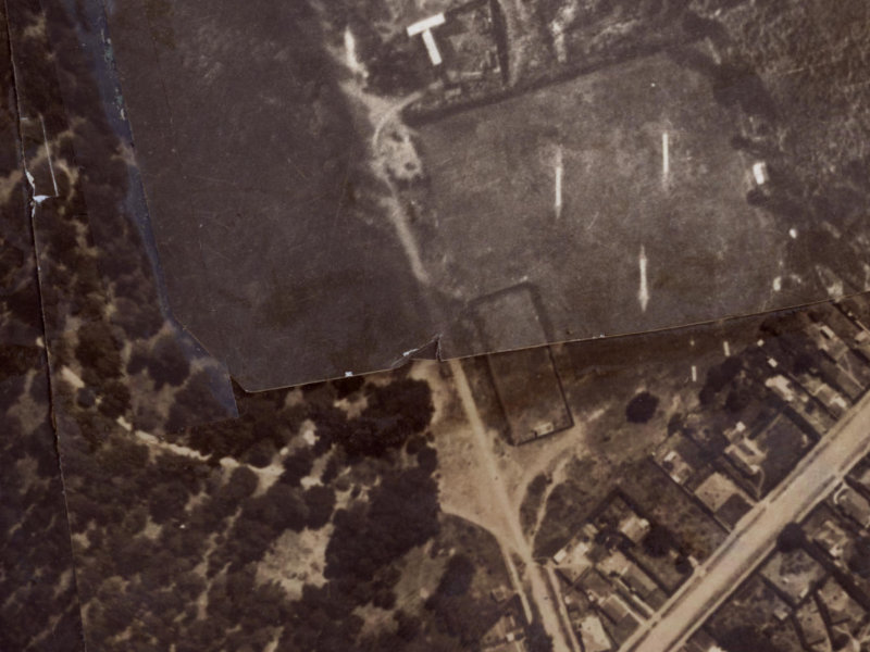 Shaw Avenue from the air, 1925-1929