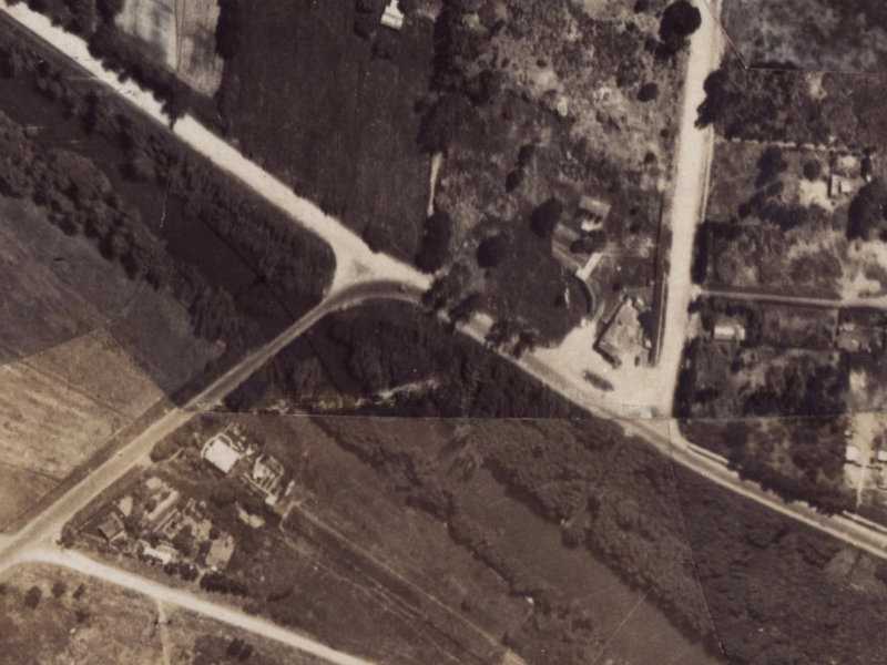 479–483 New Brighton Road from the air, 1925-1929