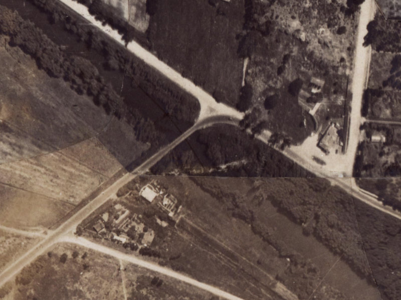 336 Wainoni Road from the air, 1925-1929