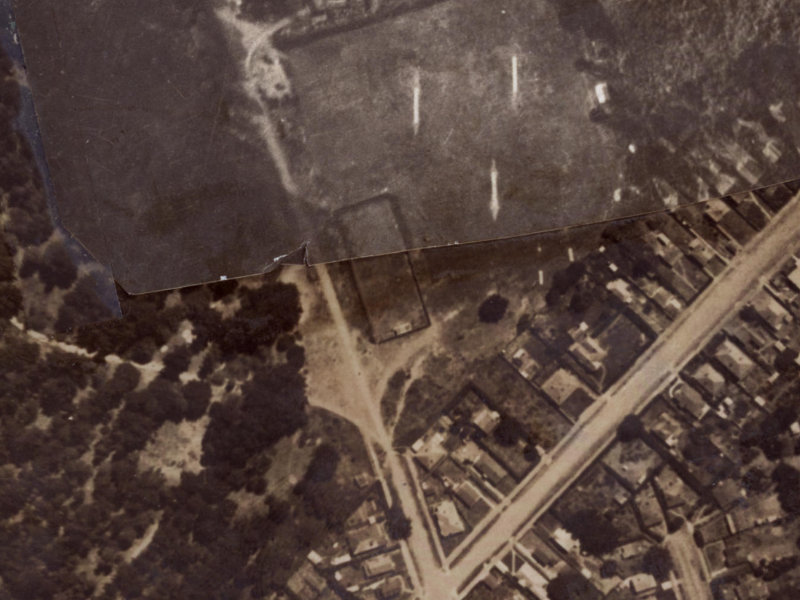 99–153 Shaw Avenue from the air, 1925-1929