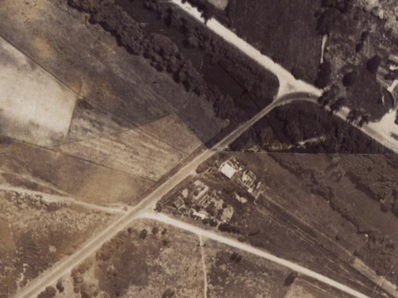 332 Wainoni Road from the air, 1925-1929