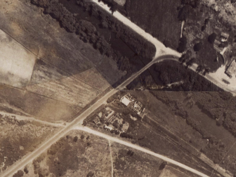 334 Wainoni Road from the air, 1925-1929
