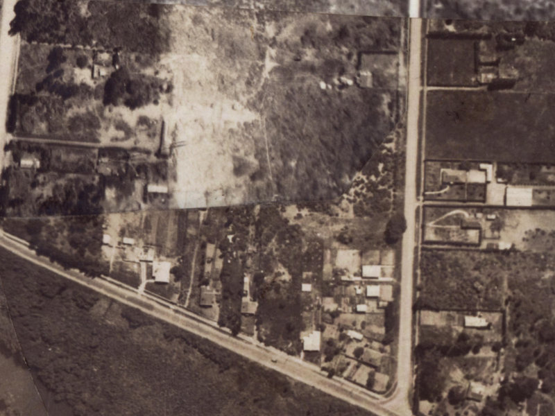 184 Palmers Road from the air, 1925-1929