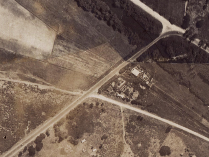 351 Wainoni Road from the air, 1925-1929