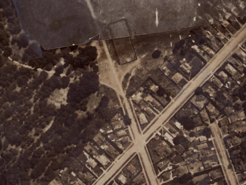 124 Shaw Avenue from the air, 1925-1929