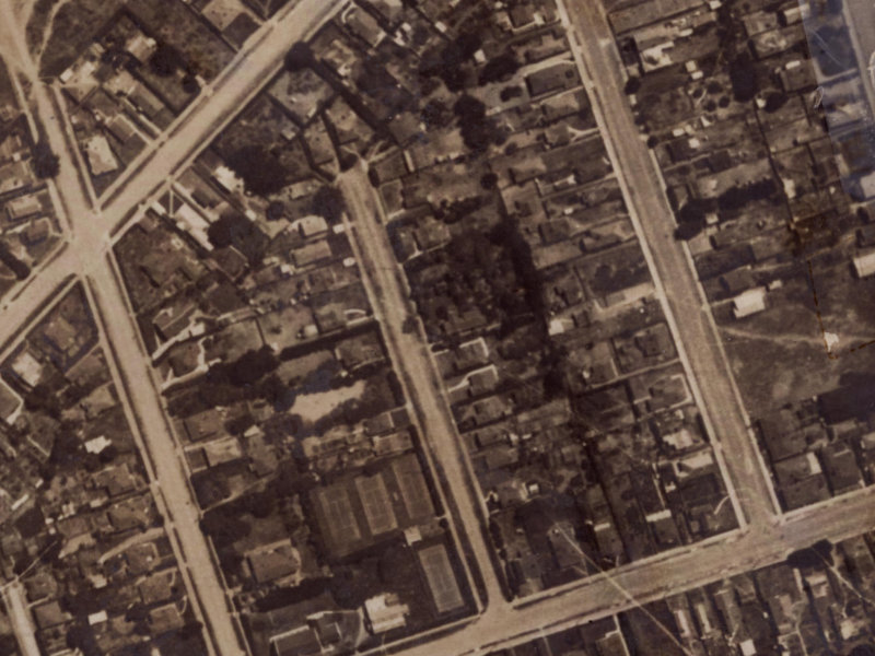 19 Howe Street from the air, 1925-1929