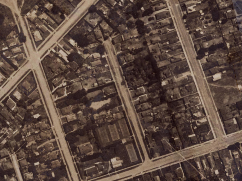 24 Howe Street from the air, 1925-1929