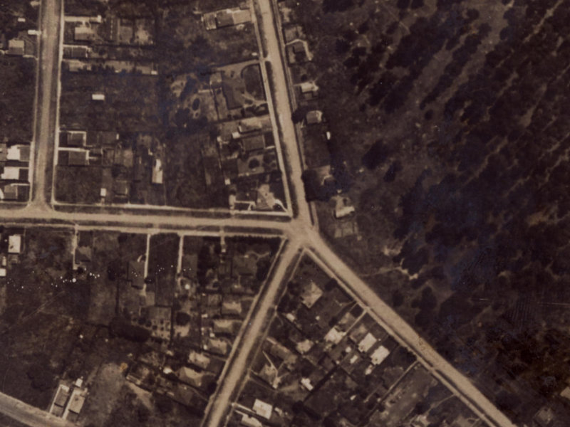 338 Keyes Road from the air, 1925-1929