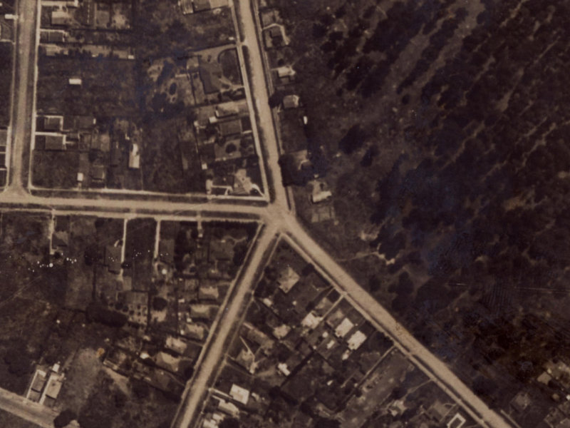 342 Keyes Road from the air, 1925-1929