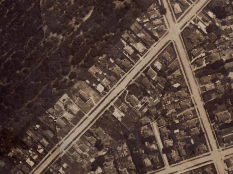 94-100 Lonsdale Street from the air, 1925-1929