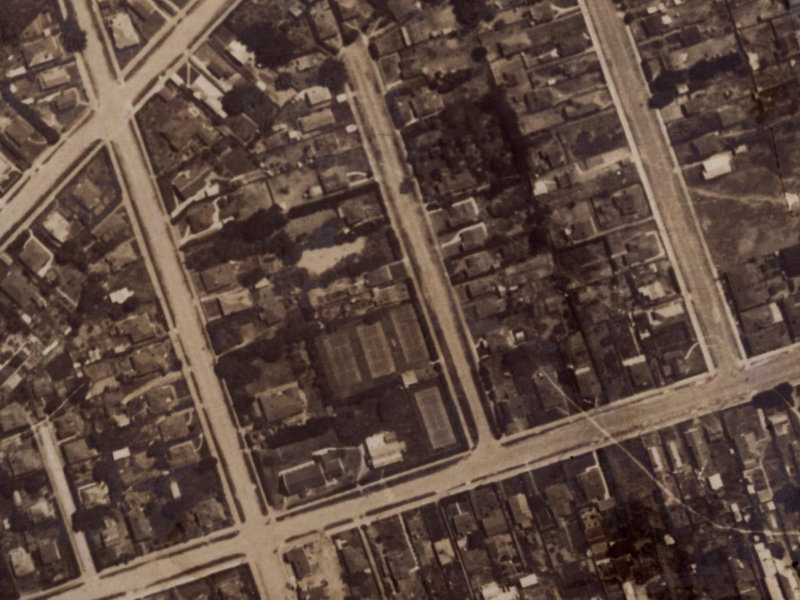28 Howe Street from the air, 1925-1929