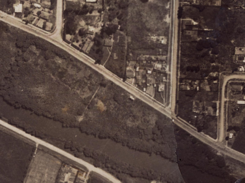 525 New Brighton Road from the air, 1925-1929