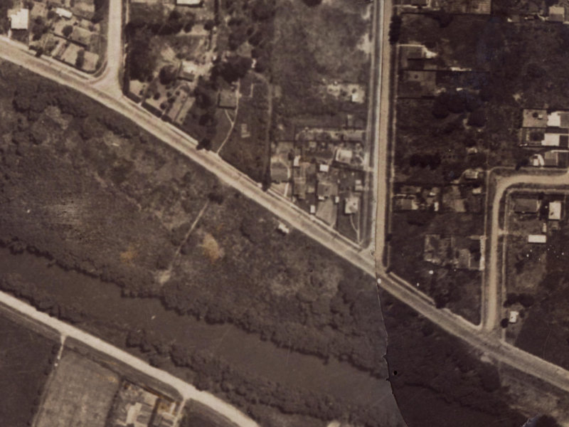 527 New Brighton Road from the air, 1925-1929