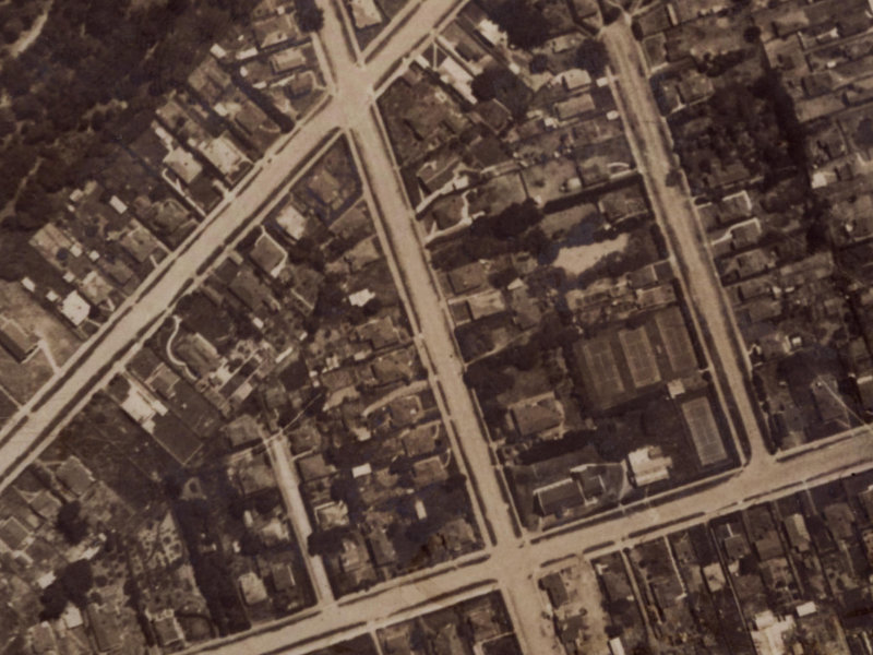 164C Shaw Avenue from the air, 1925-1929