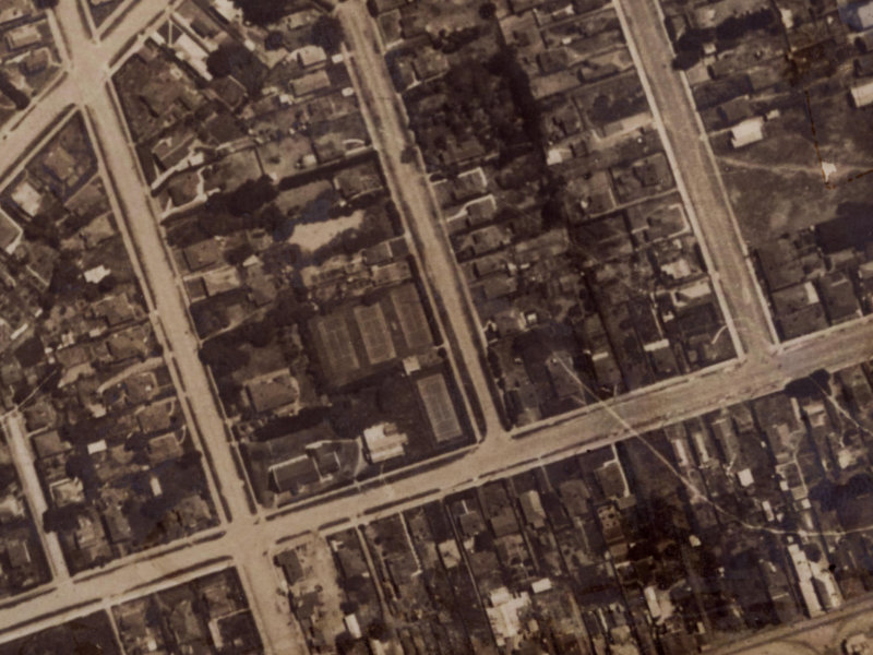 32 Howe Street from the air, 1925-1929