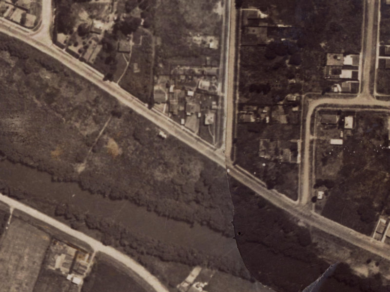 529 New Brighton Road from the air, 1925-1929
