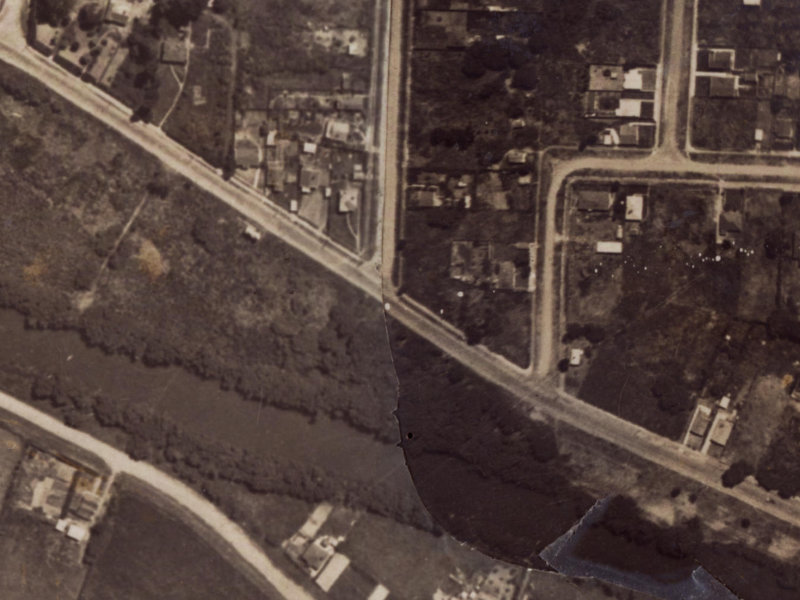 530 New Brighton Road from the air, 1925-1929