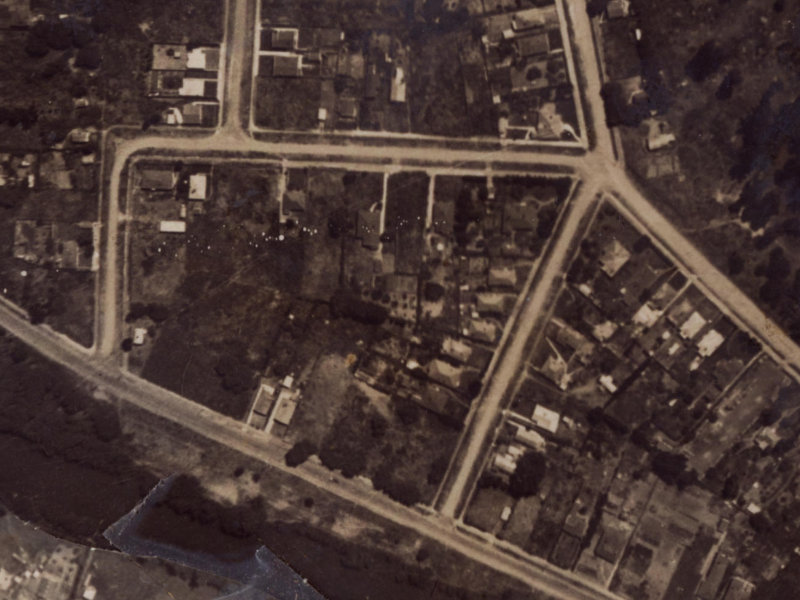 17A Rawson Street from the air, 1925-1929