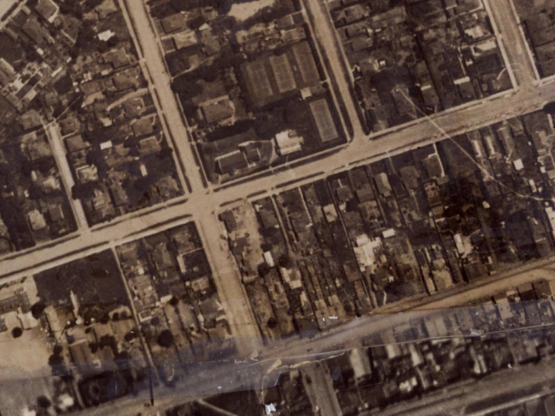 57 Hawke Street from the air, 1925-1929