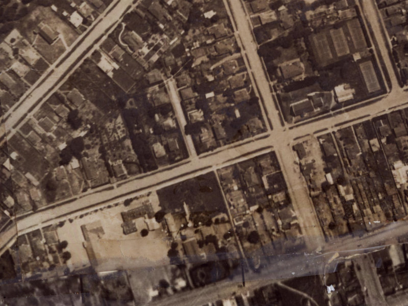 76 Hawke Street from the air, 1925-1929