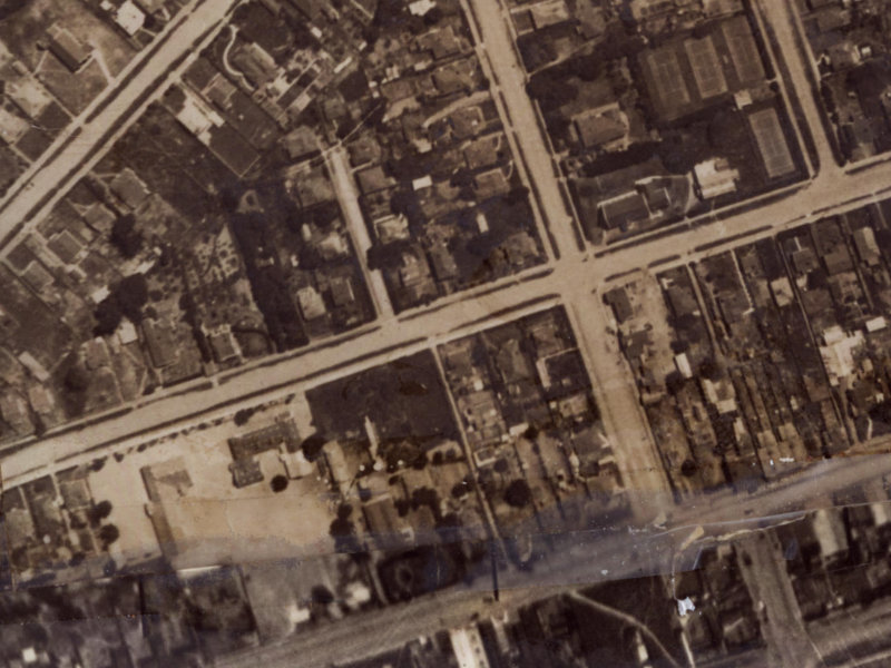 71 Hawke Street from the air, 1925-1929